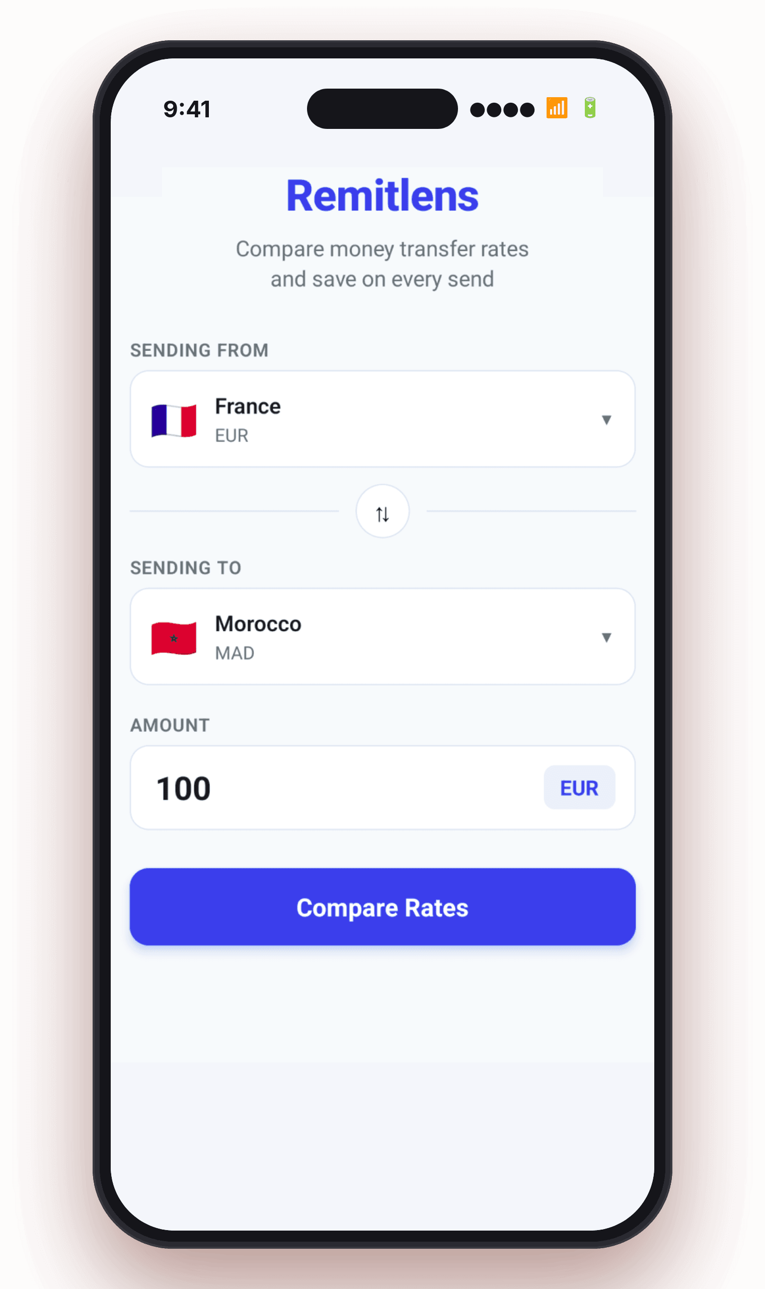 RemitLens mobile app