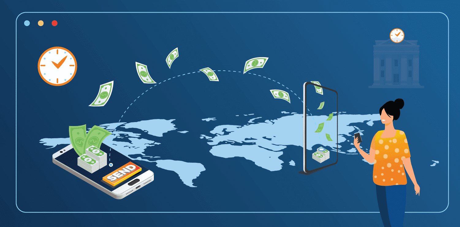 money transfer illustration